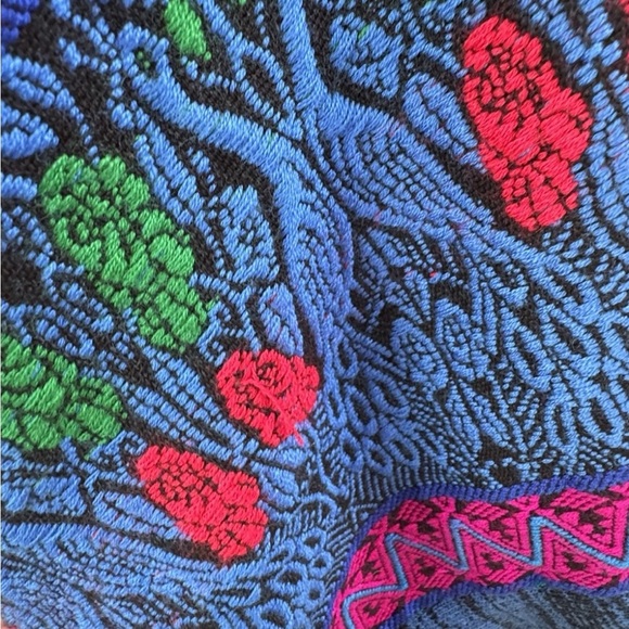 Sold‼️Big Jaguar Vintage 3D Knit Women’s Cardigan Sweater OS Batwing Sleeve - Picture 6 of 8